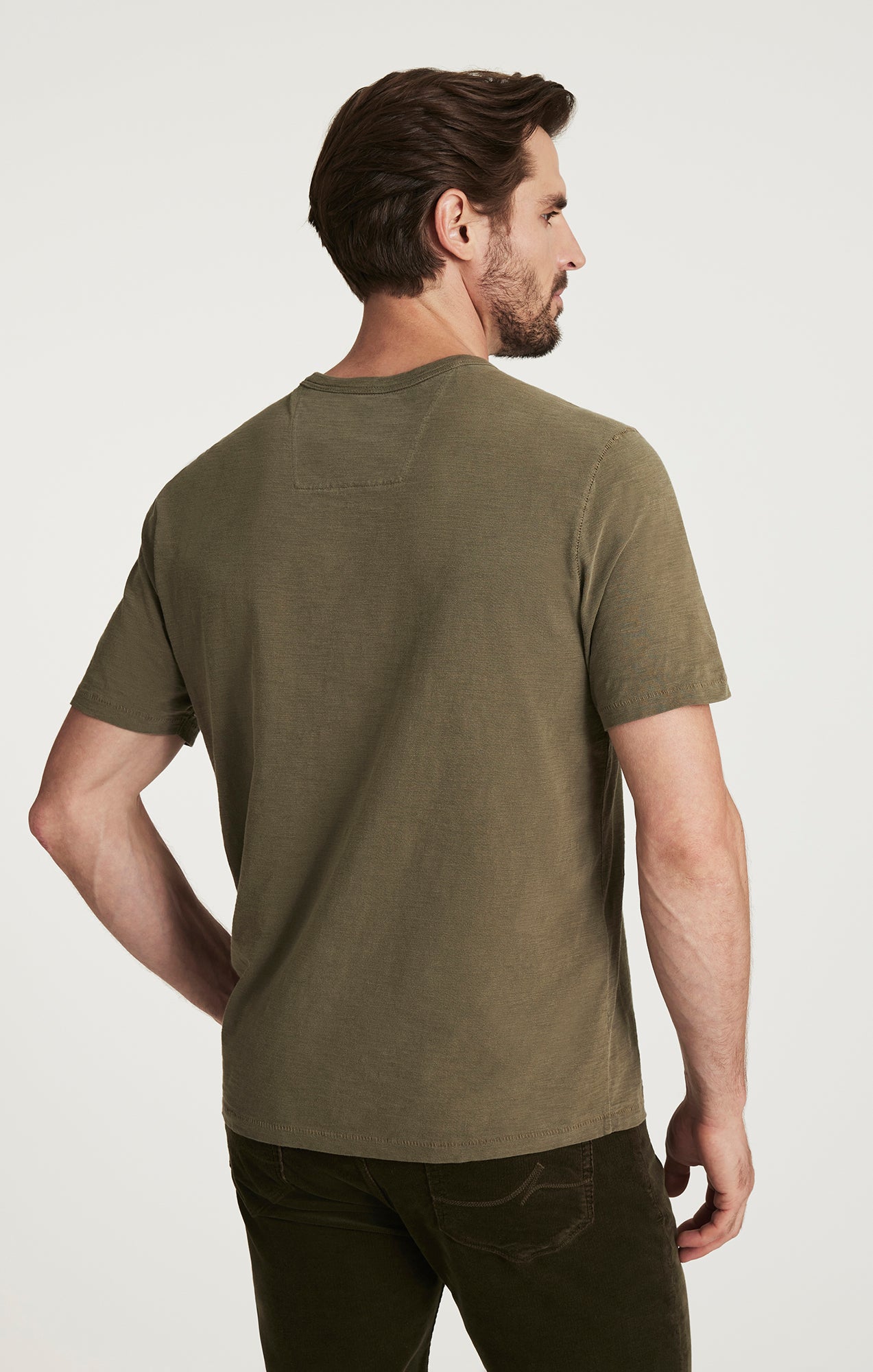 Slub Crew Neck T-Shirt in Kalamata