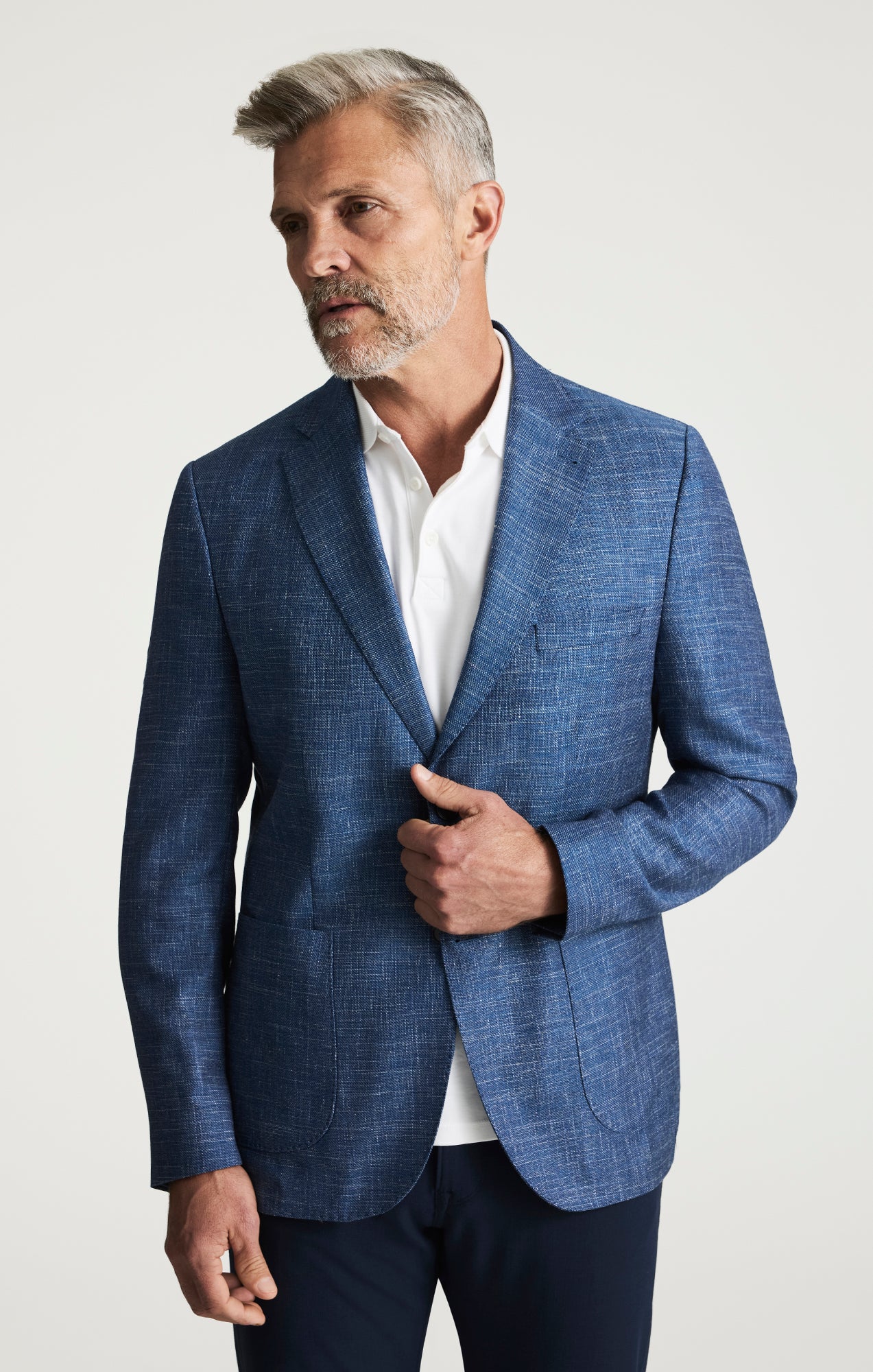 Matteo Luxe Blazer In Navy