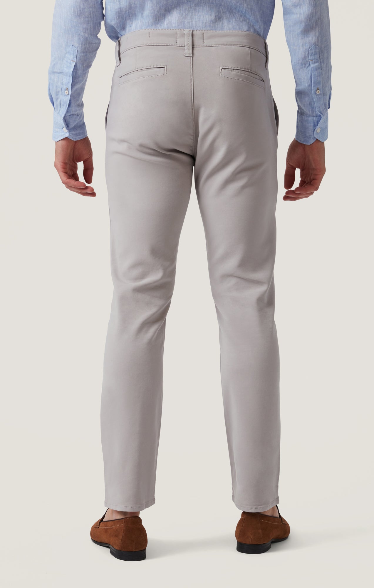 Verona Slim Leg Chino in Grey High Flyer