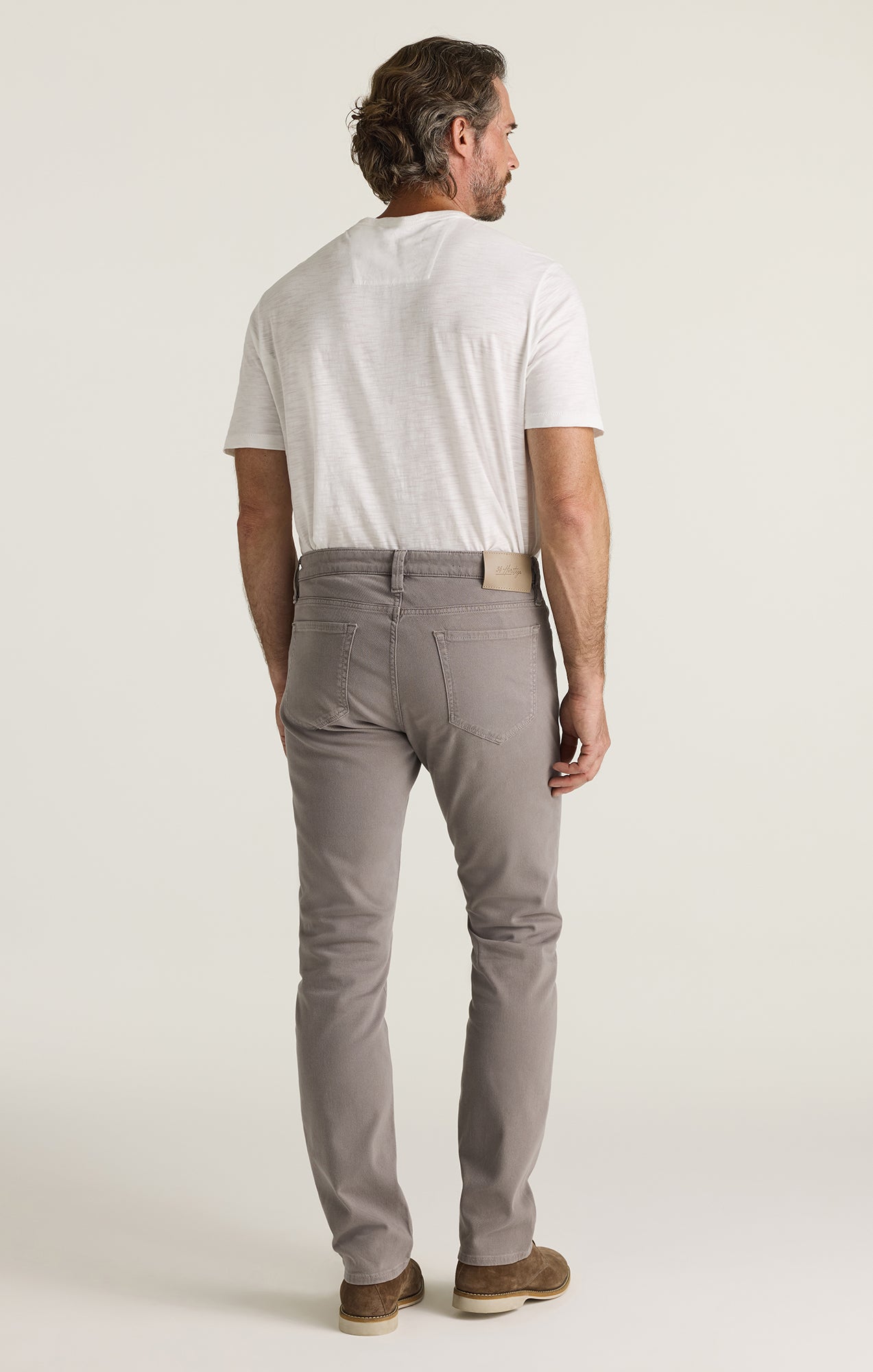 Courage Straight Leg Pants in Grey Honeycomb