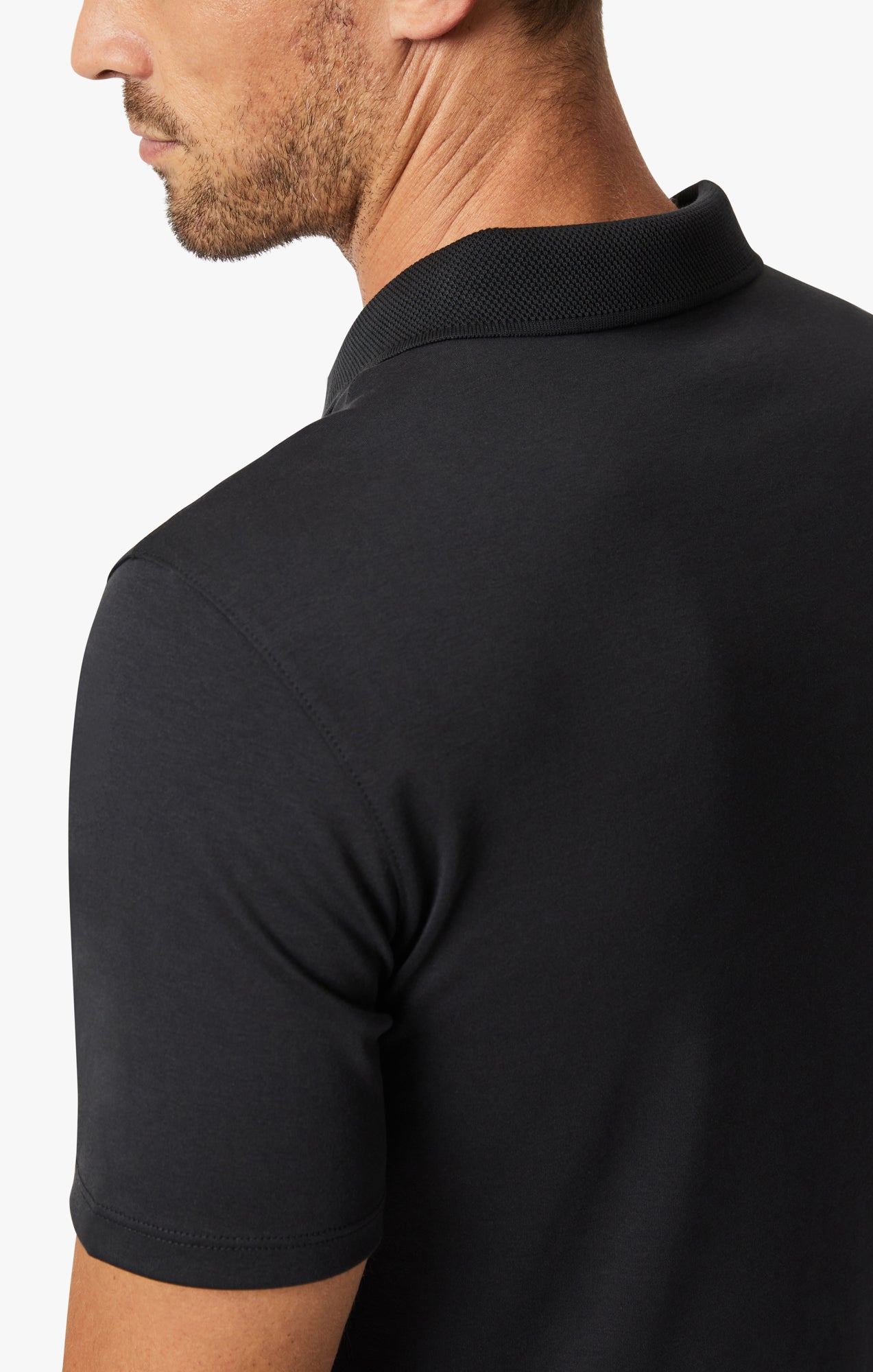 Polo T-Shirt In Black Image 7