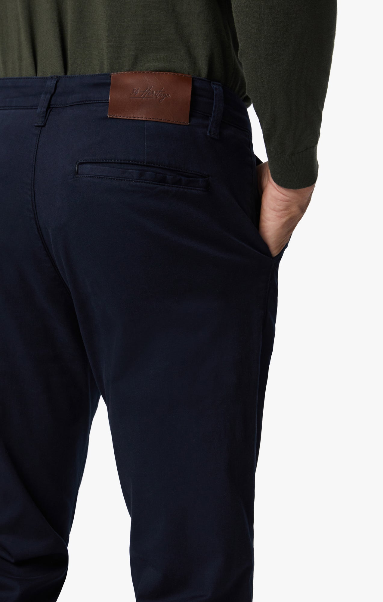 Charisma Relaxed Straight Chino In Navy Twill Image 6