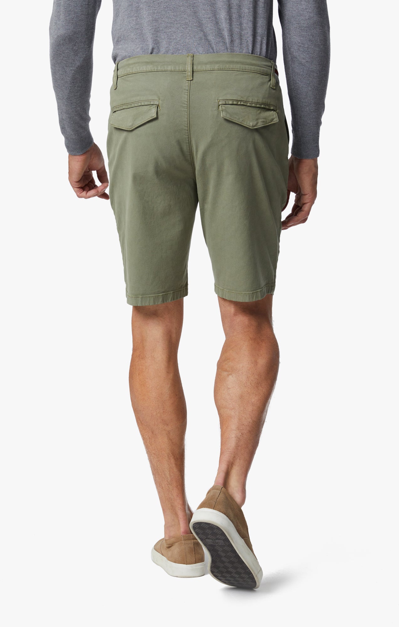 Ravenna Drawstring Shorts In Moss Green Soft Touch Image 5