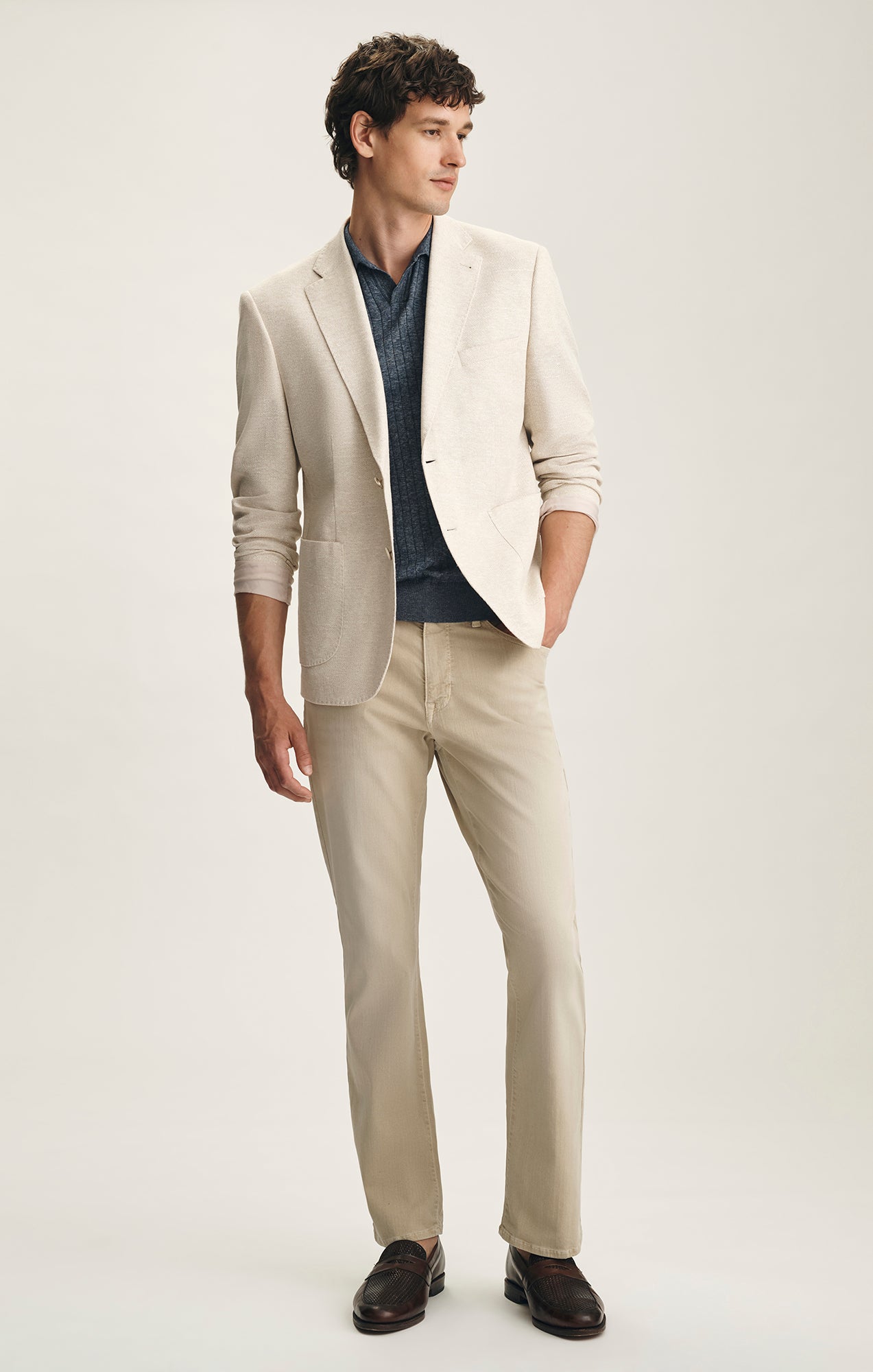 Cash Bootcut Pants In Sand Colored Urban