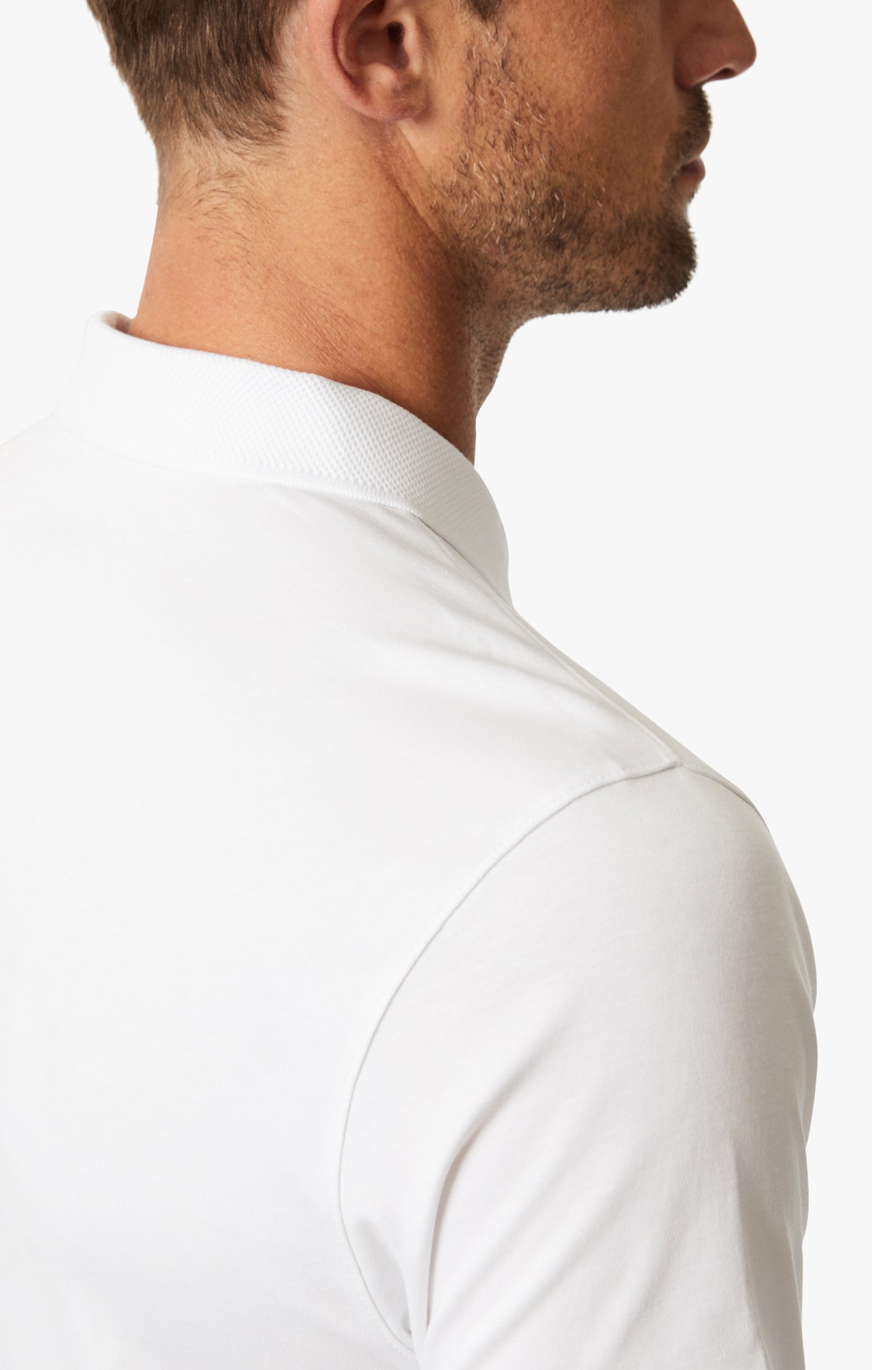 Polo T-Shirt In White Image 6