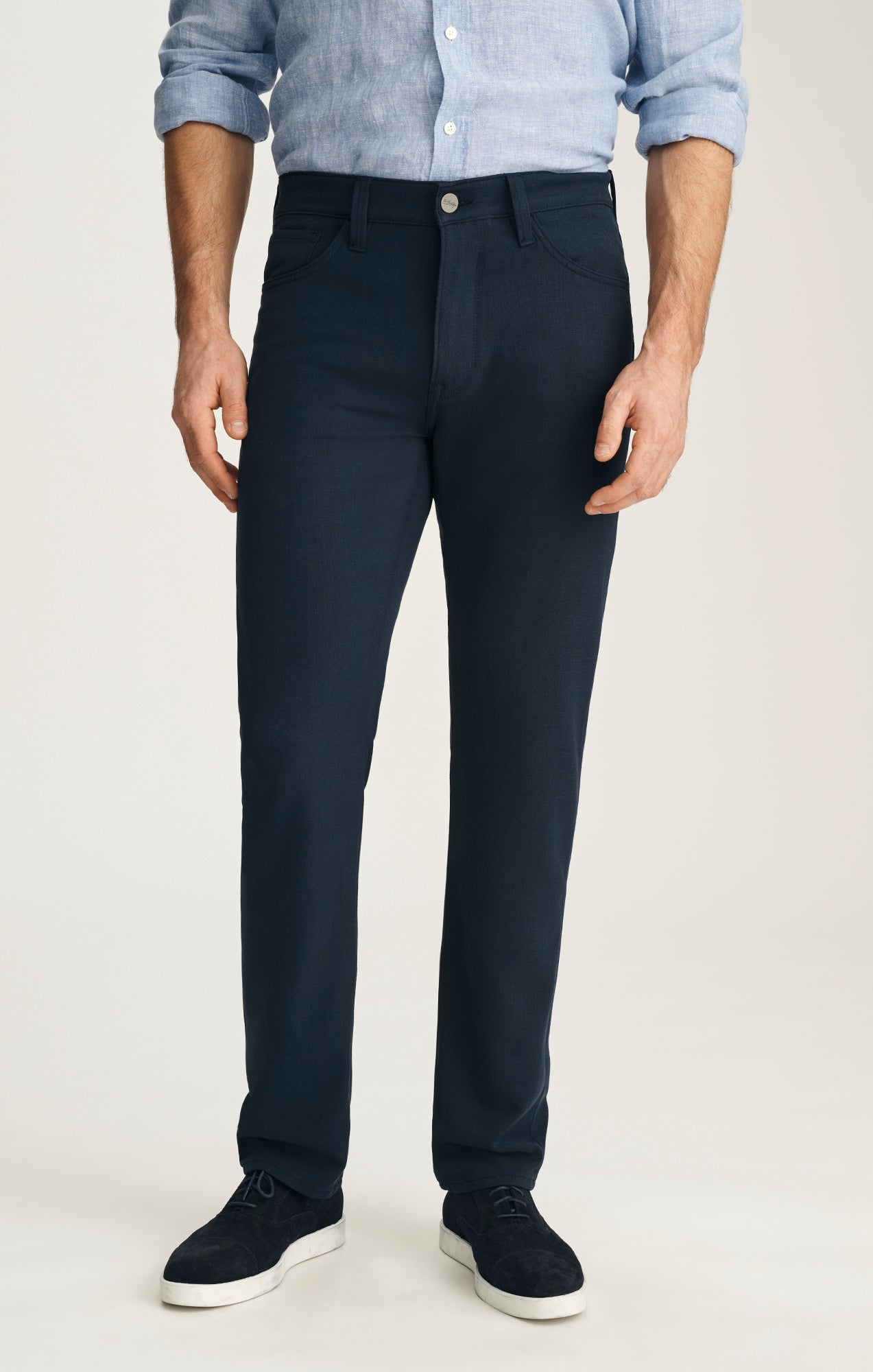 34 Heritage Men's Courage Straight Leg Pants In Deep Ocean Cross Twill