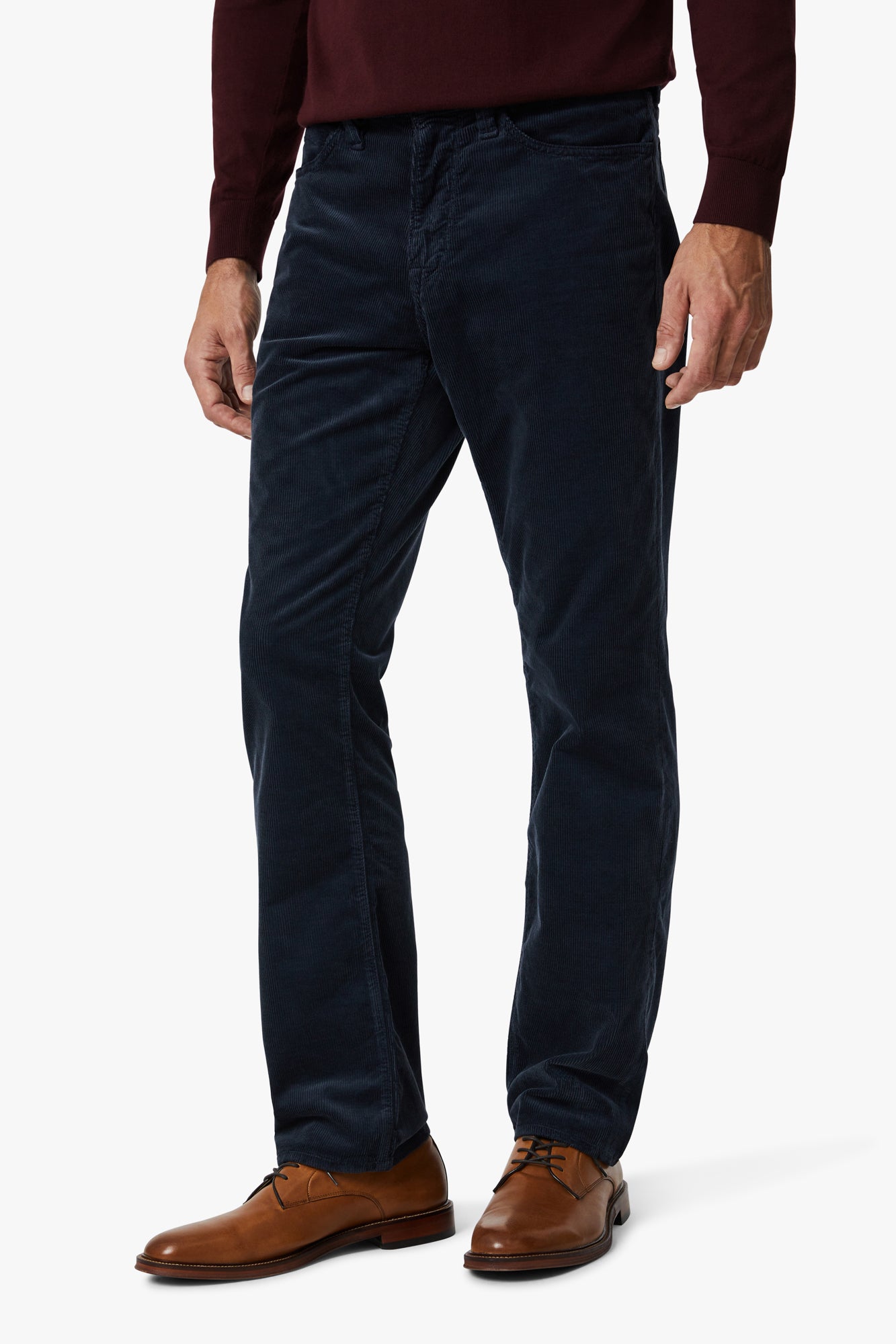 Charisma Relaxed Straight Pants In Navy Cord
