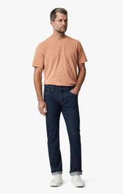 Courage Straight Leg Jeans In Rinse Selvedge