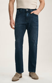 Charisma Relaxed Straight Jeans In Deep Brushed Aerodenim
