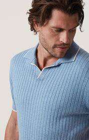 Polo Sweater in Blue