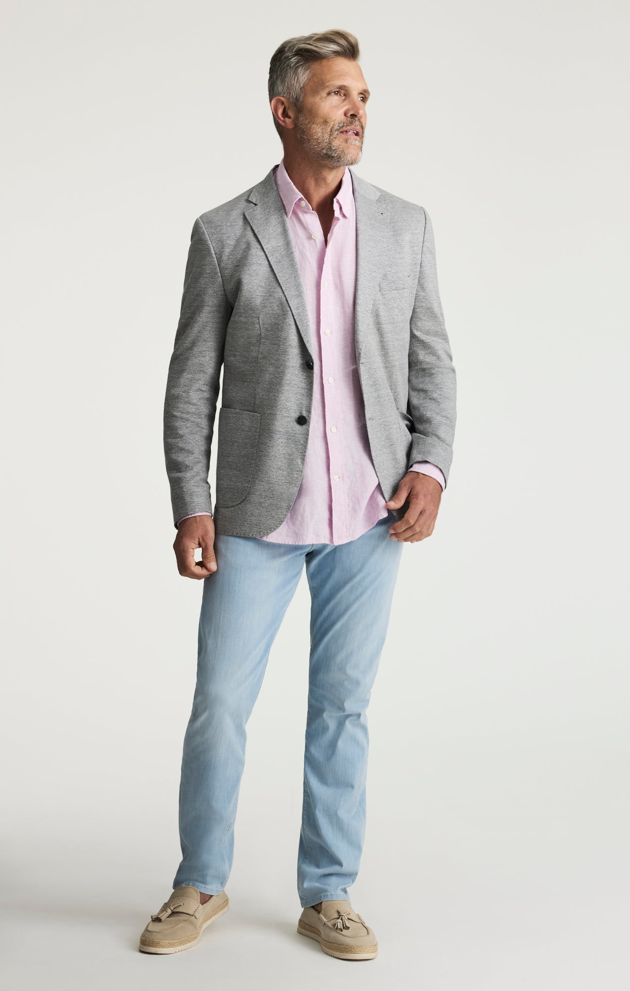 Courage Straight Leg Jeans In Bleach Kona