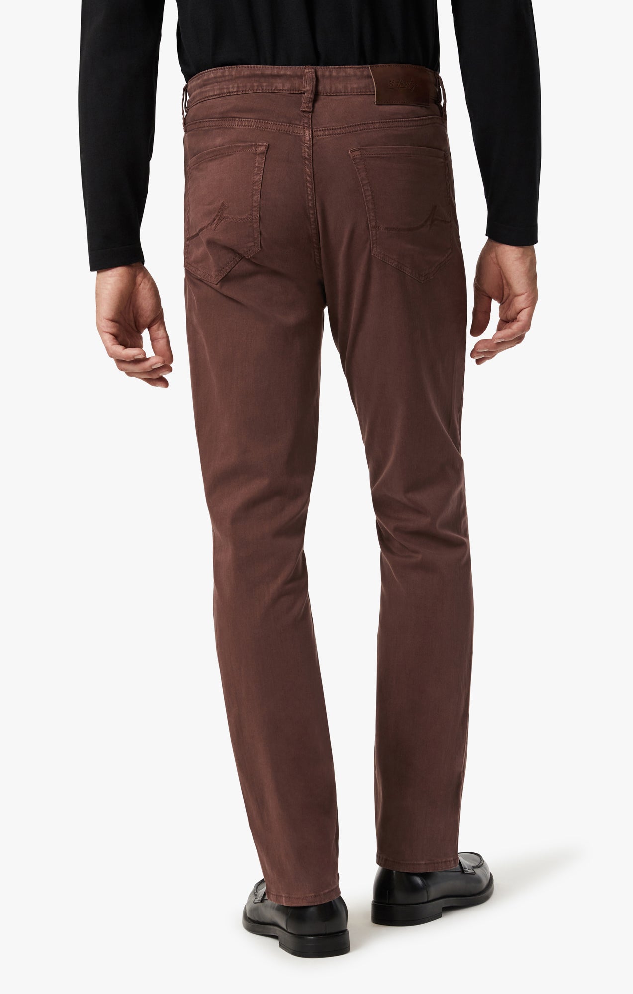 Charisma Relaxed Straight Leg Pants In Mahogany Twill – 34 Heritage