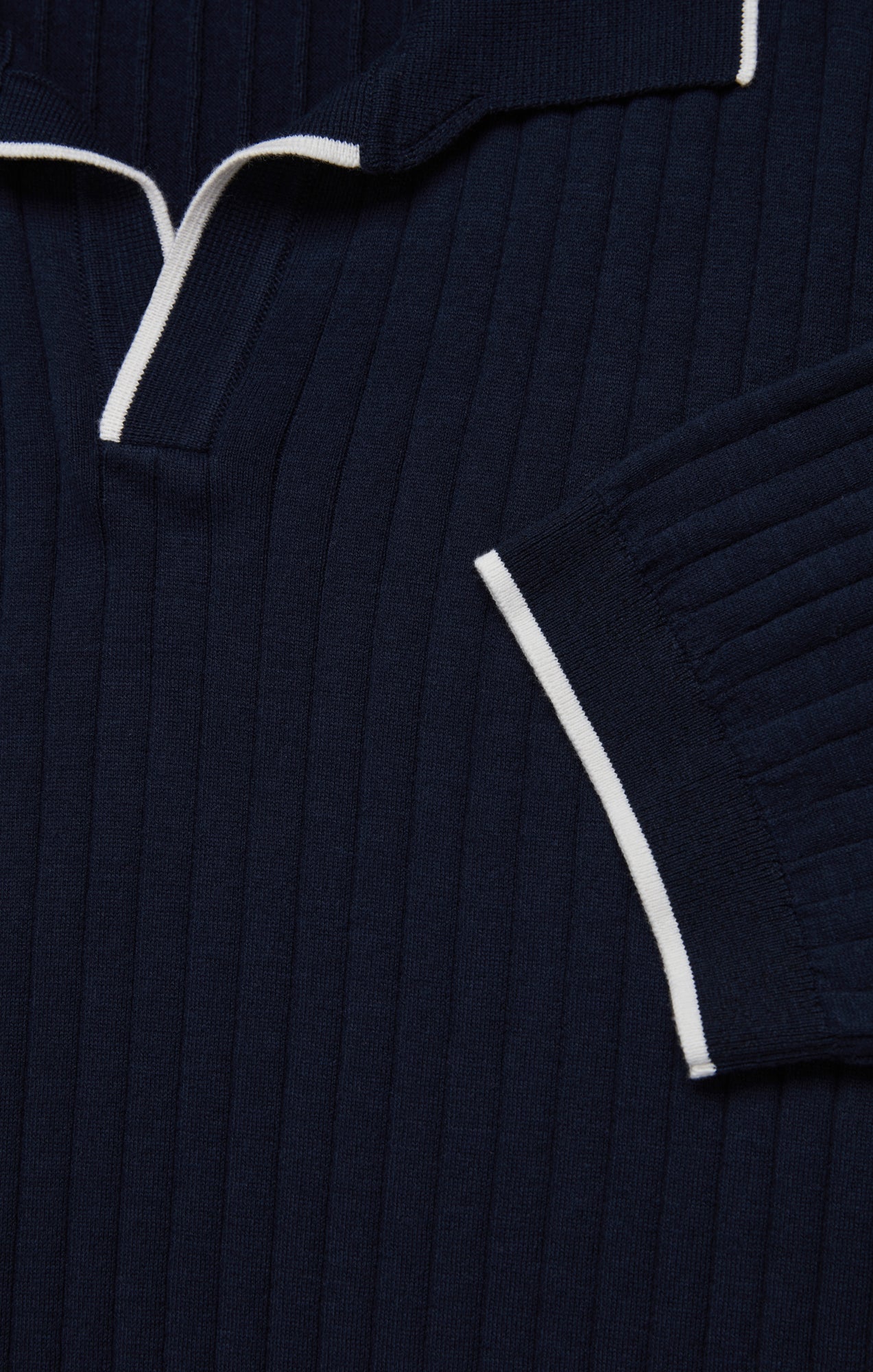 Polo Sweater in Navy