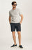 Arizona Slim Shorts In Navy Seersucker