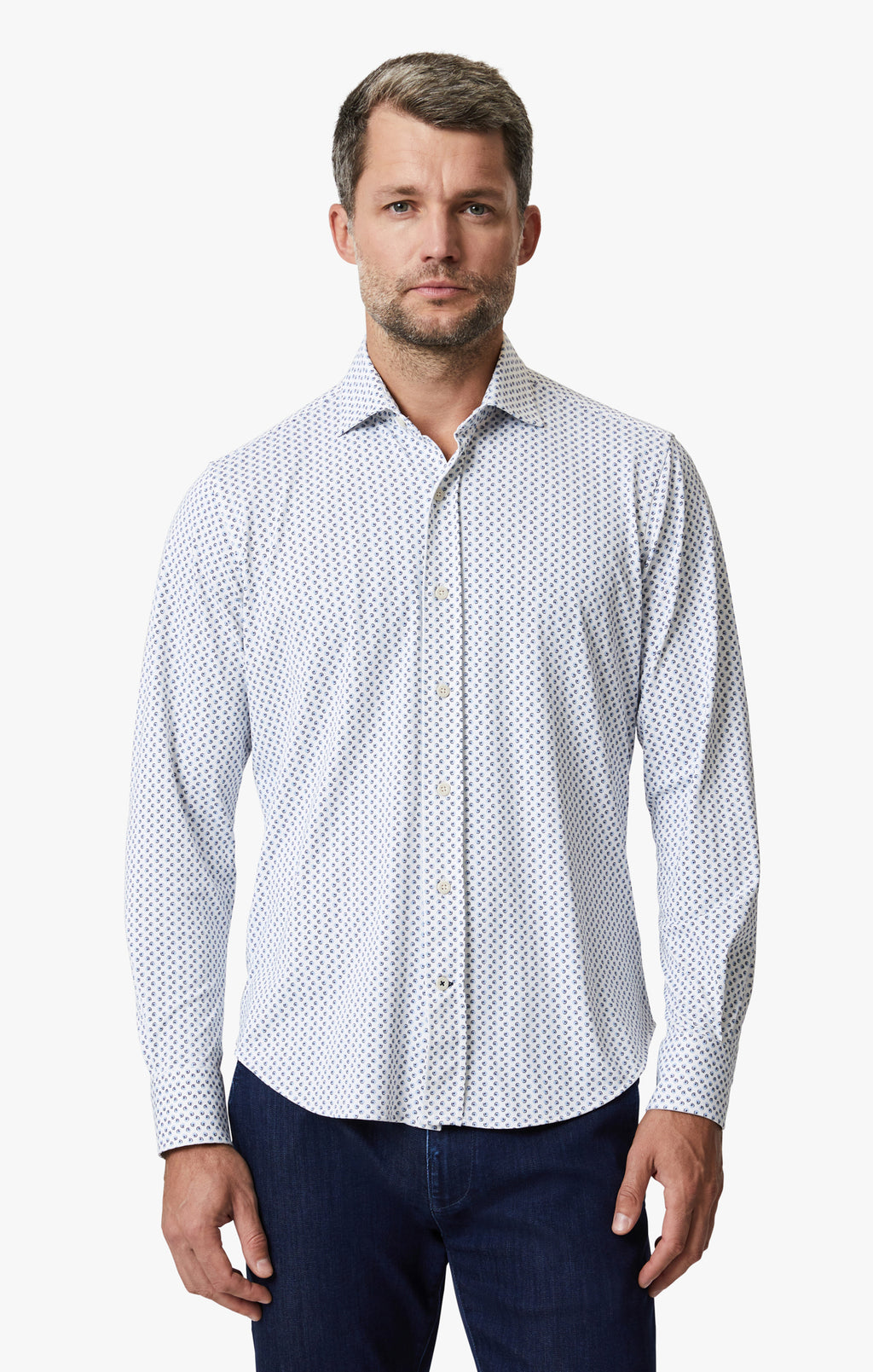 Ocean Dot Shirt In White