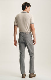 Charisma Relaxed Straight Jeans In Light Smoke Brushed Urban