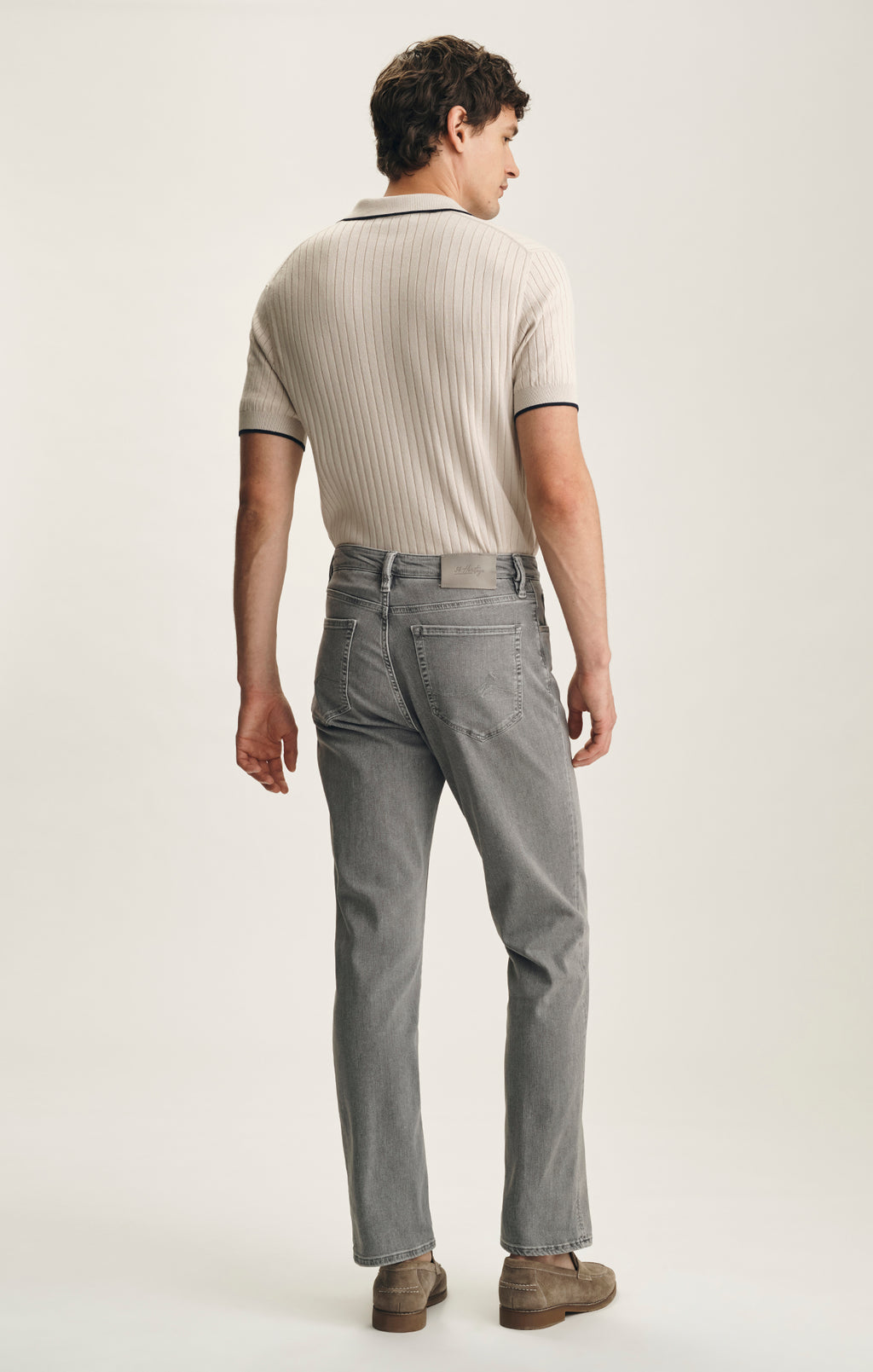 Charisma Relaxed Straight Jeans In Light Smoke Brushed Urban