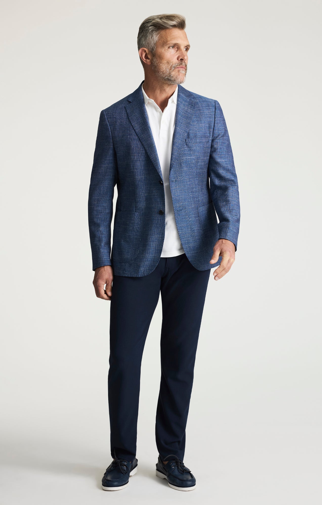Matteo Luxe Blazer In Navy