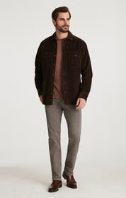 Courage Straight Leg Pants in Dove Grey Diagonal