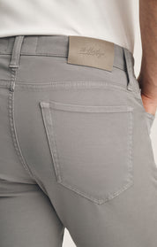 Courage Straight Leg Pants In Pewter Cloud Luxe