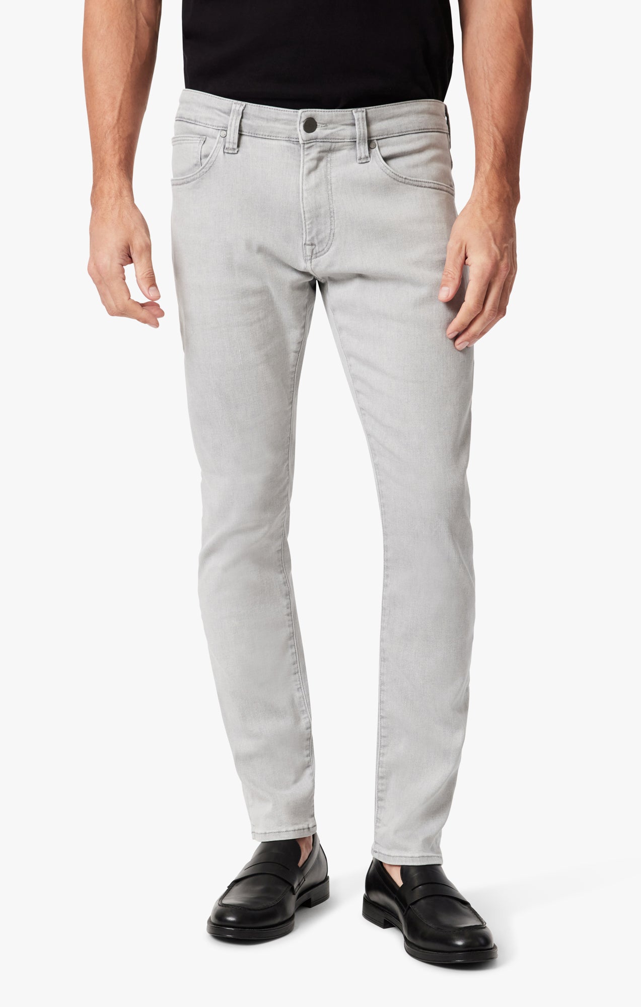 Courage Straight Leg Jeans In Light Grey Refined