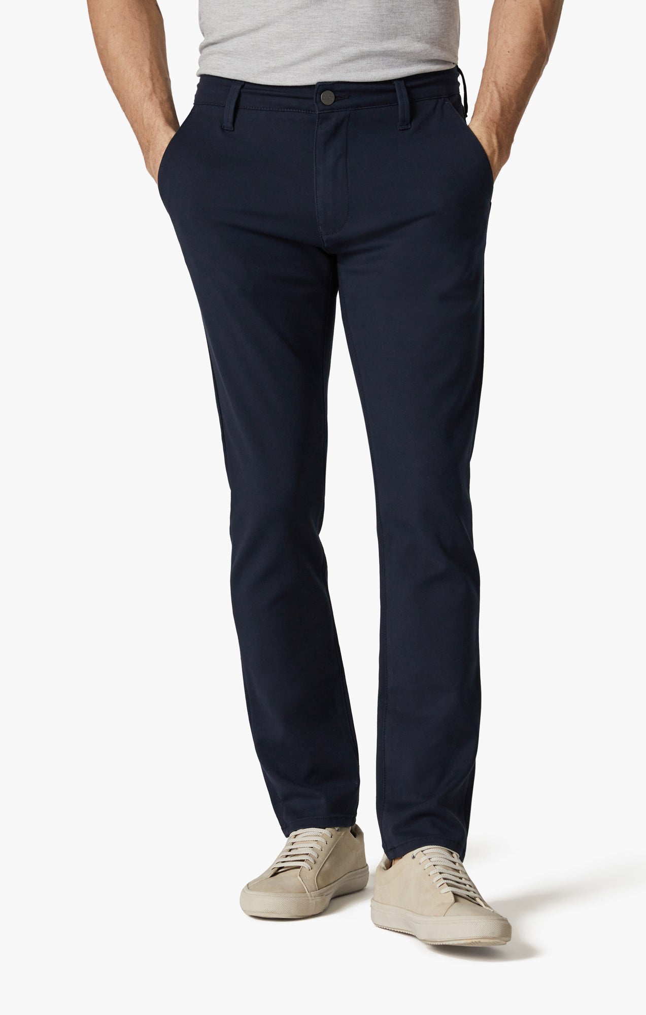 34 Heritage Men's Verona Straight Leg Chino Pants In Night Sky High Flyer