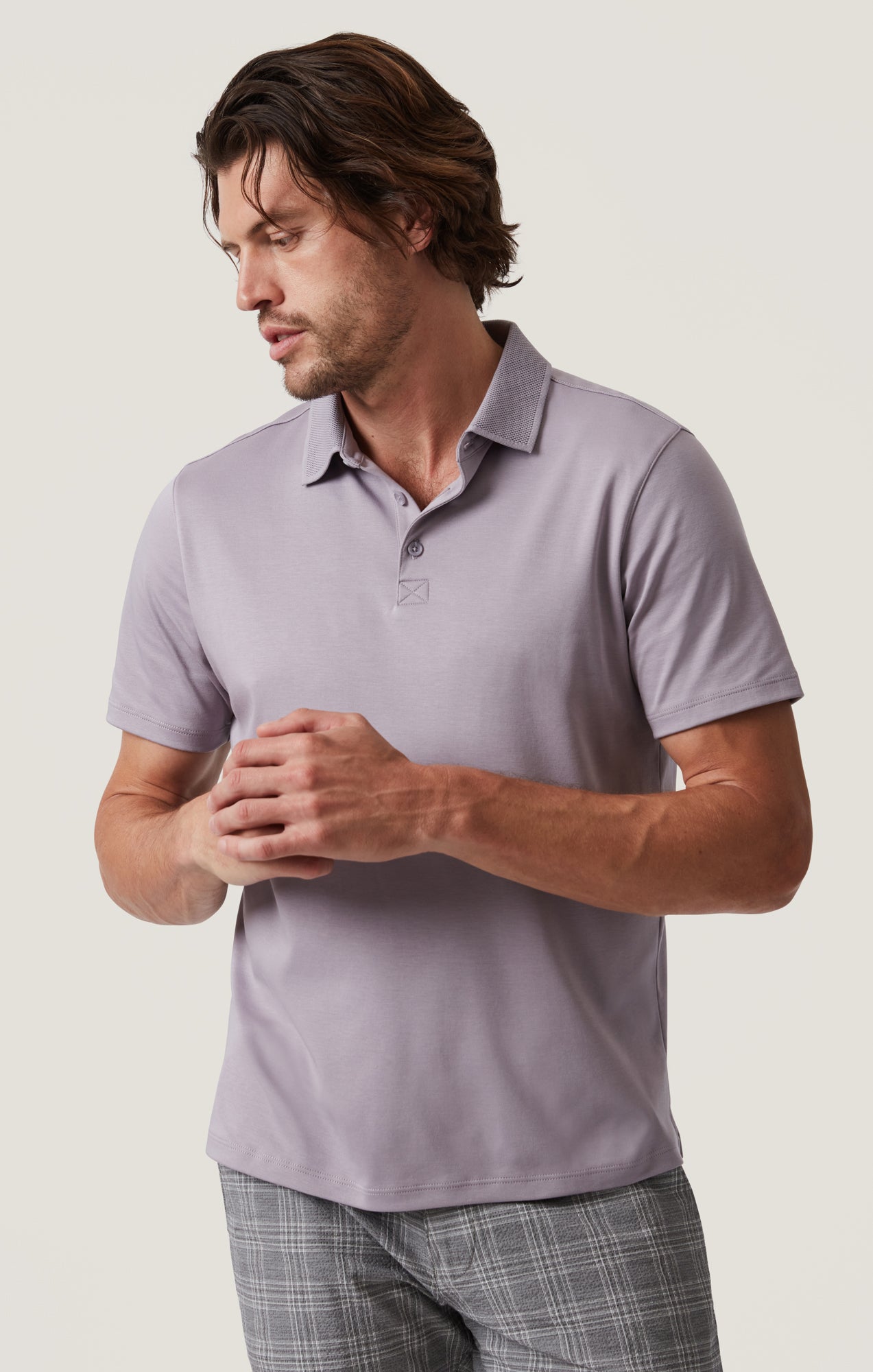 Polo T-Shirt in Lilac Dust