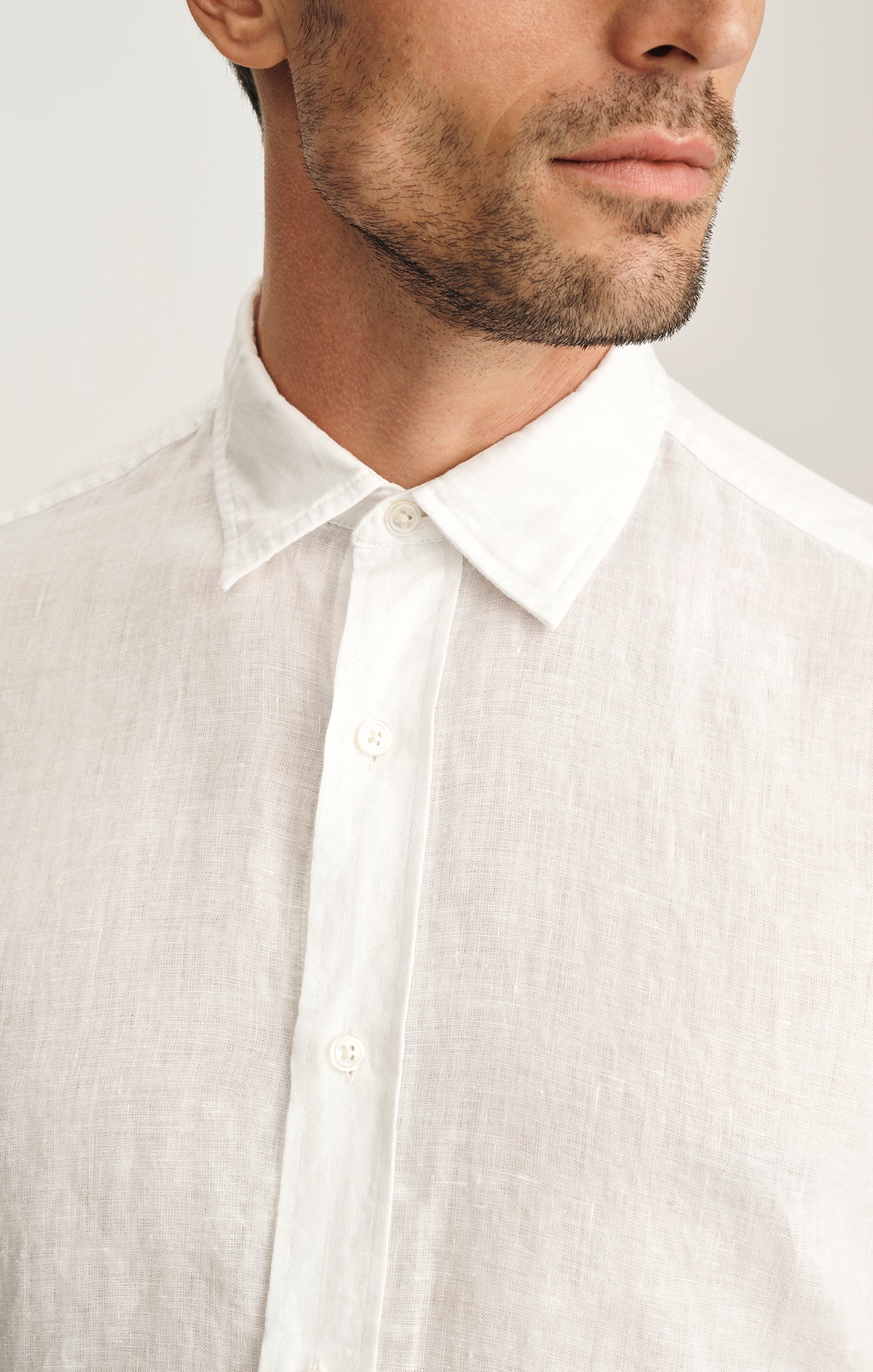 Linen Shirt In White