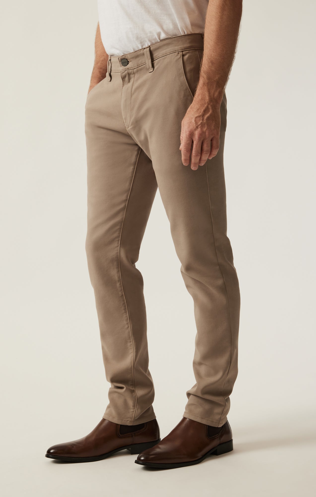 Verona Straight Leg Chino Pants In Vintage Khaki High Flyer