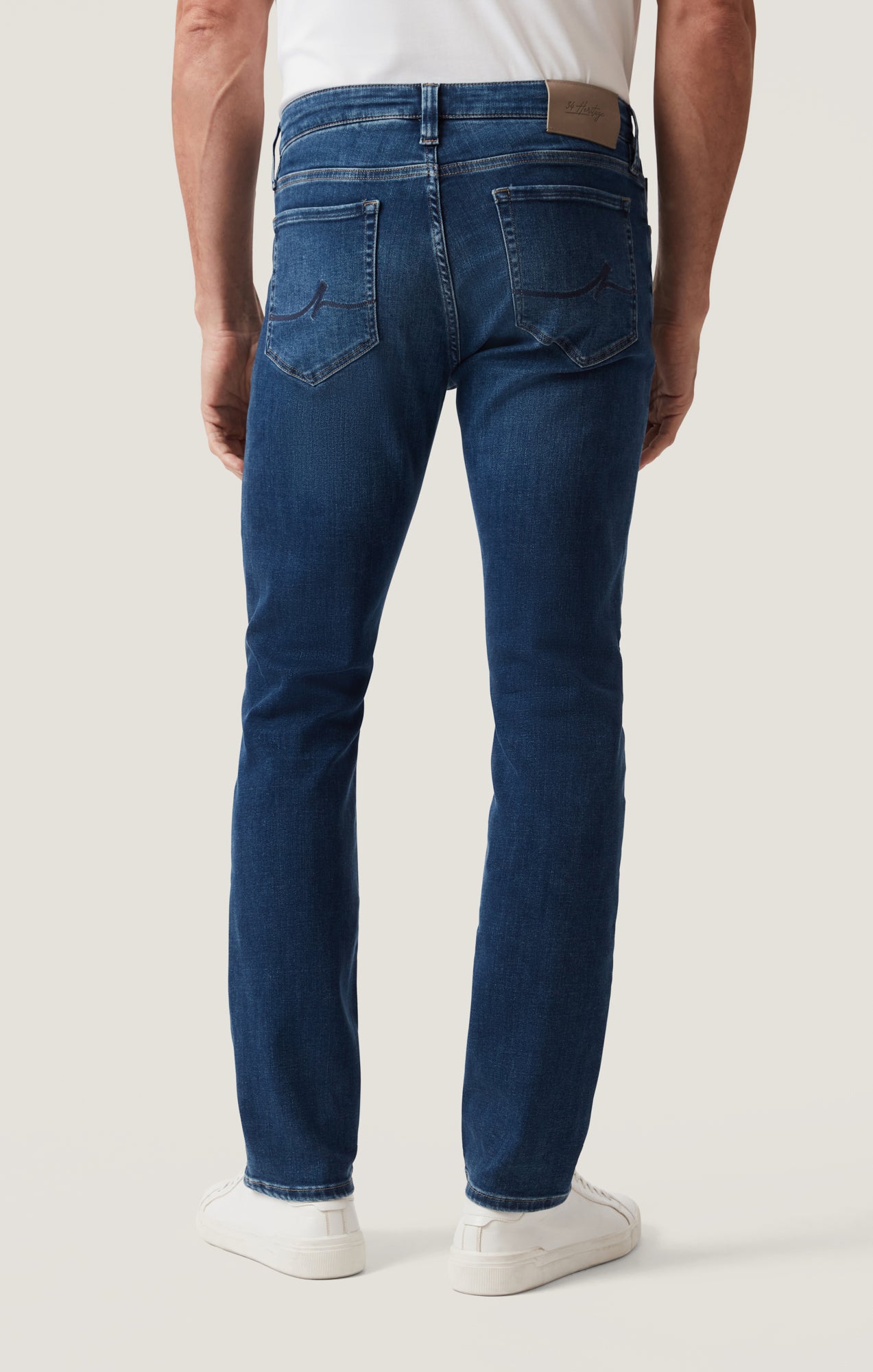 Courage Straight Leg Jeans in Dark Brushed Organic Ultra