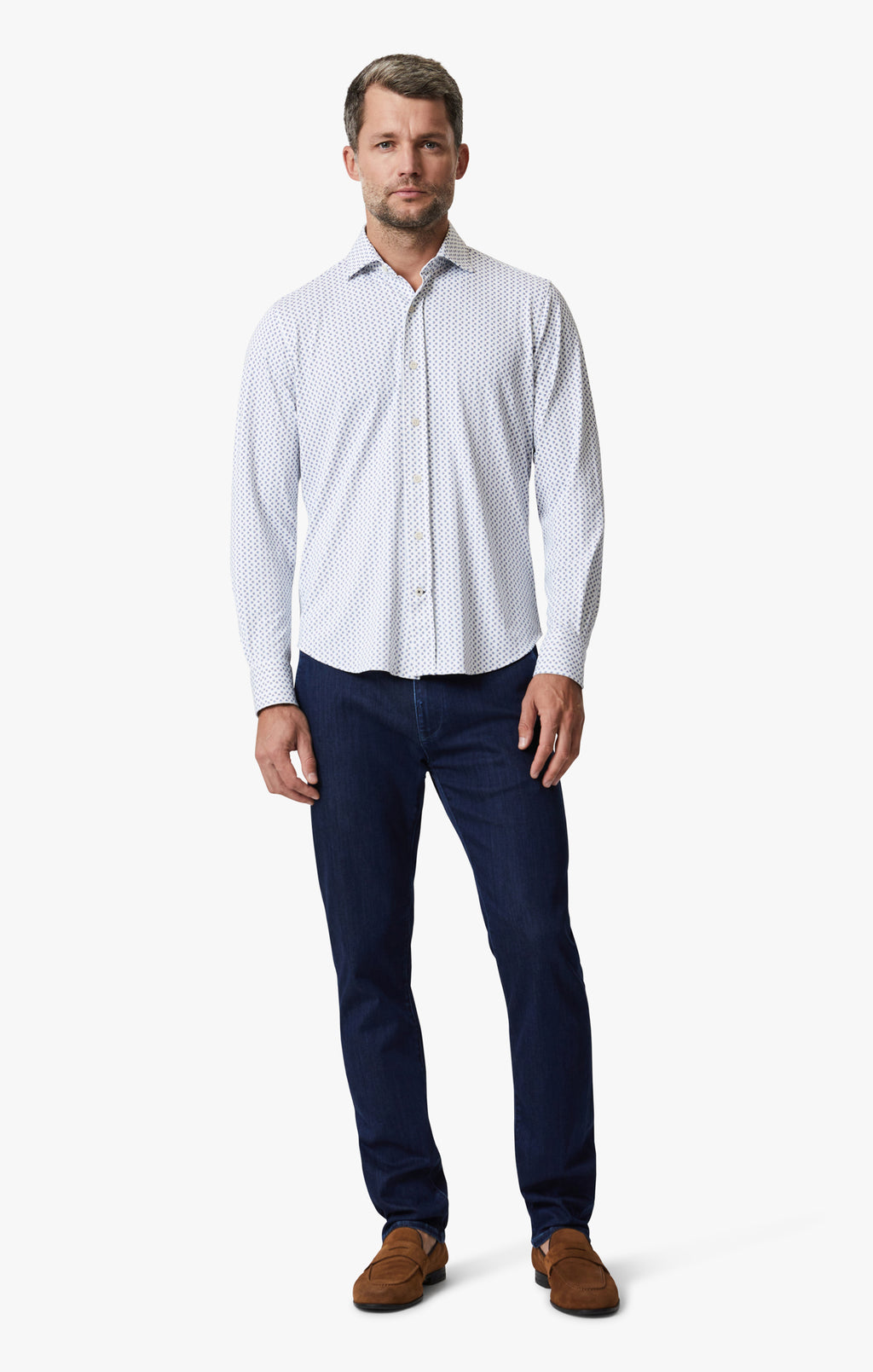 Ocean Dot Shirt In White