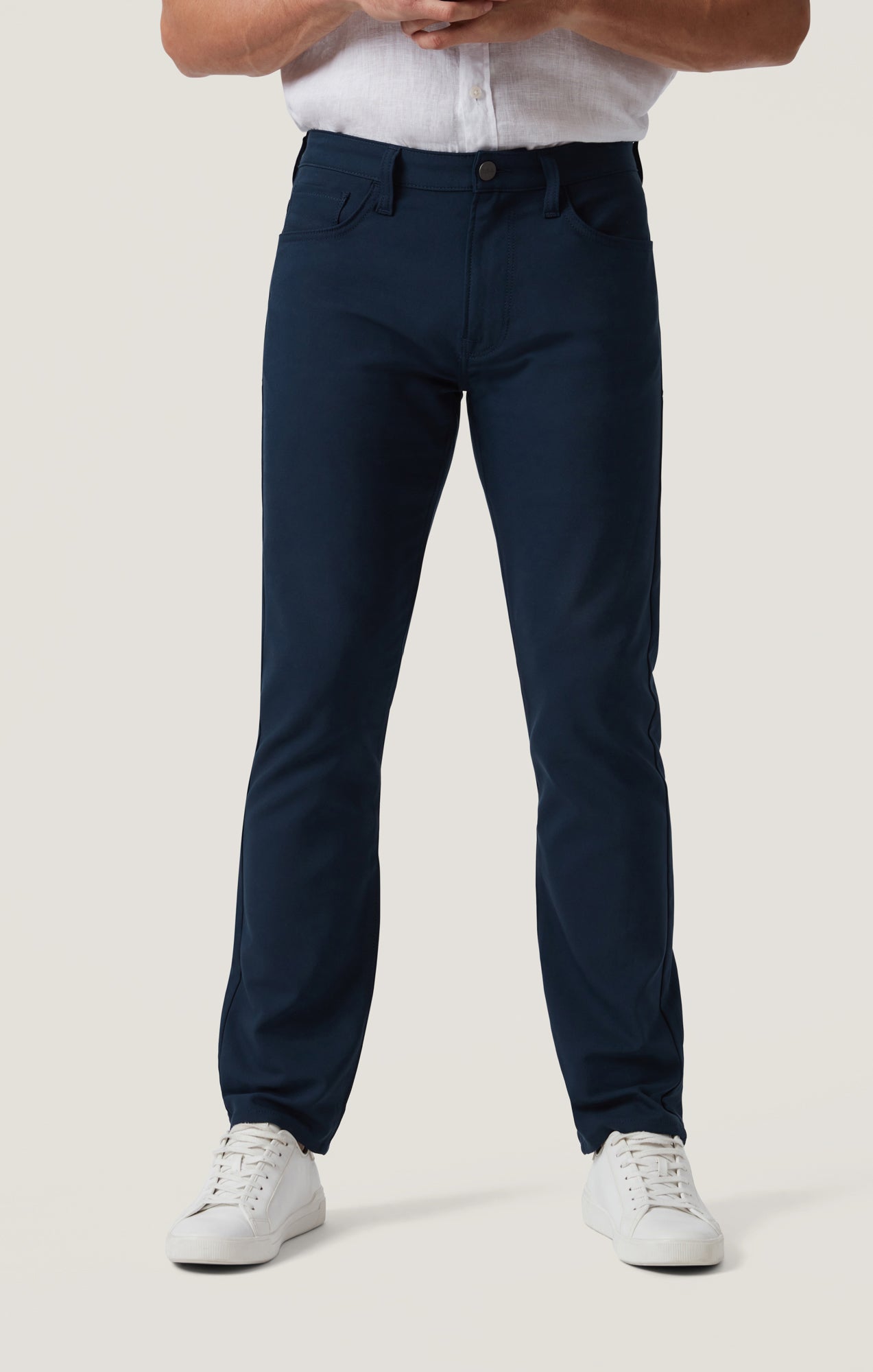 Charisma Relaxed Straight Pants in Navy Commuter