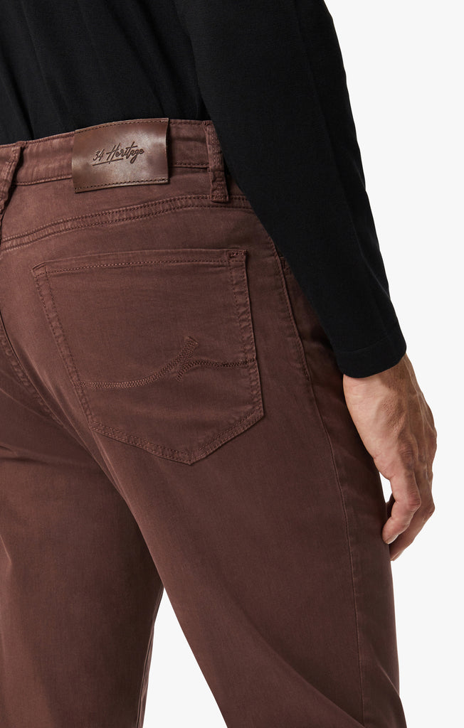 Charisma Relaxed Straight Leg Pants In Mahogany Twill – 34 Heritage