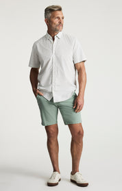 Arizona Slim Shorts In Iceberg Green Twill