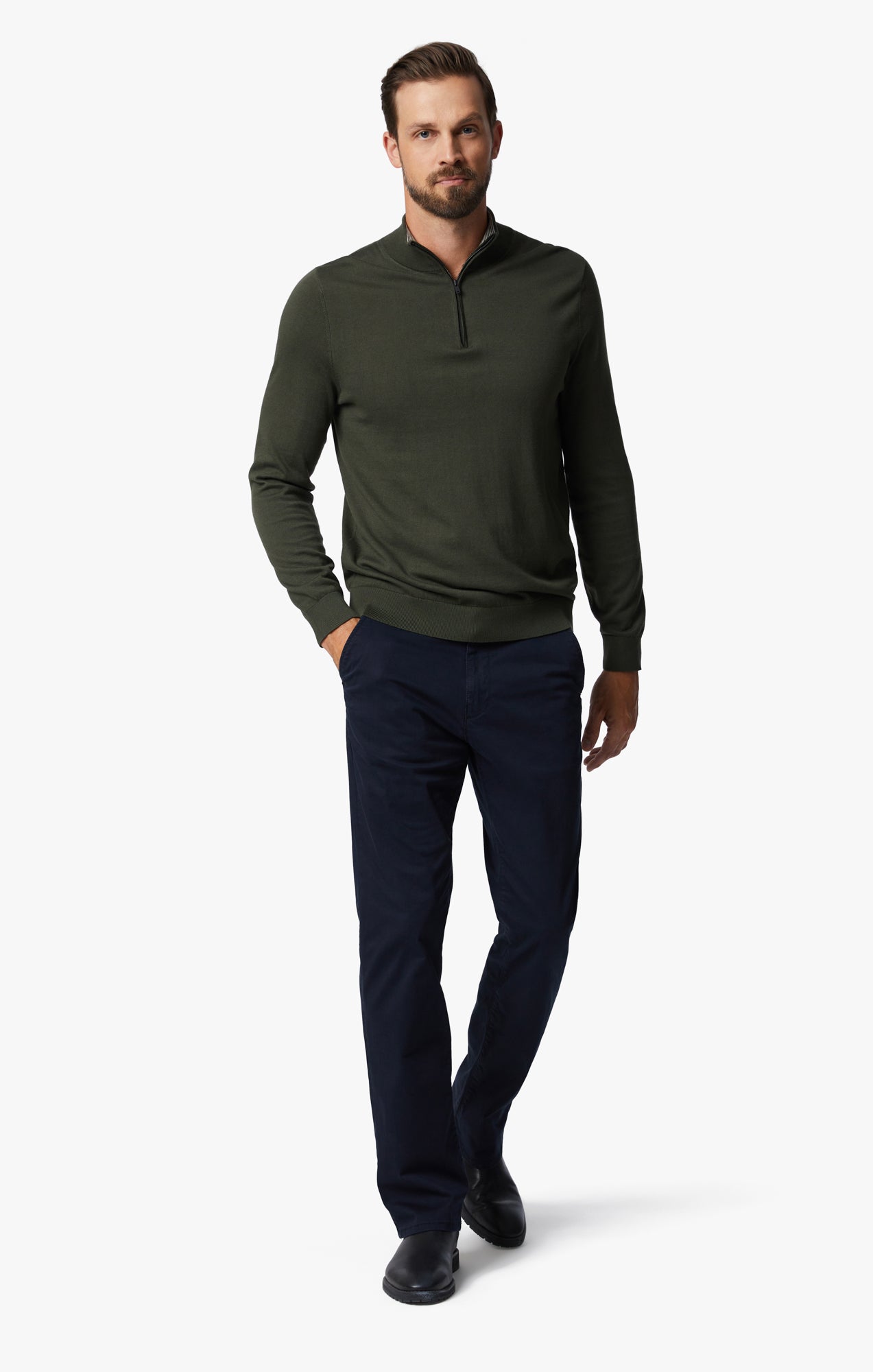 Charisma Chino In Navy Twill