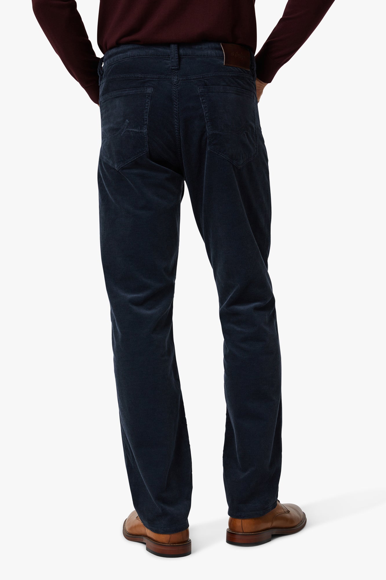 Charisma Relaxed Straight Pants In Navy Cord Image 4