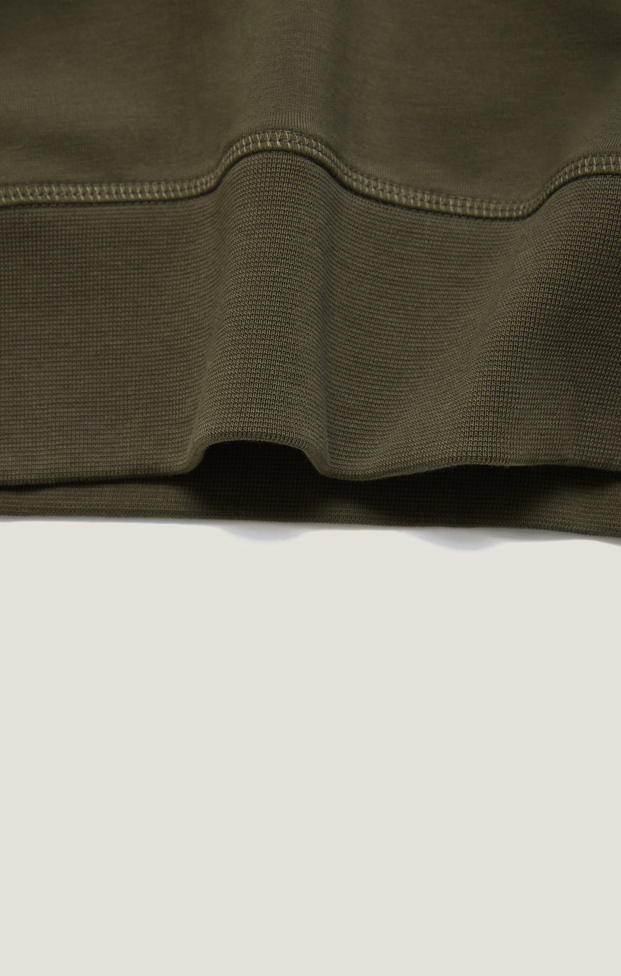 French Terry Crew Sweatshirt In Pimento Olive