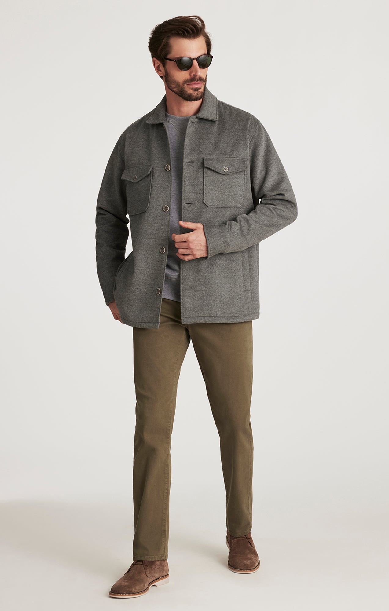 Charisma Relaxed Straight Pants in Kalamata Honeycomb