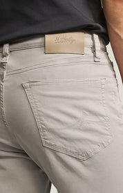 Charisma Relaxed Straight Pants in Cement Twill