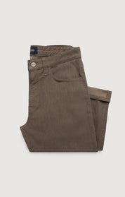 Courage Straight Leg Pants in Coffee Diagonal