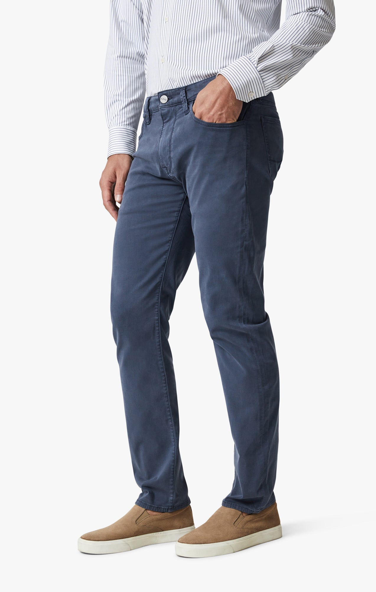 34 Heritage Men's Courage Straight Leg Pants In Dark Denim Twill