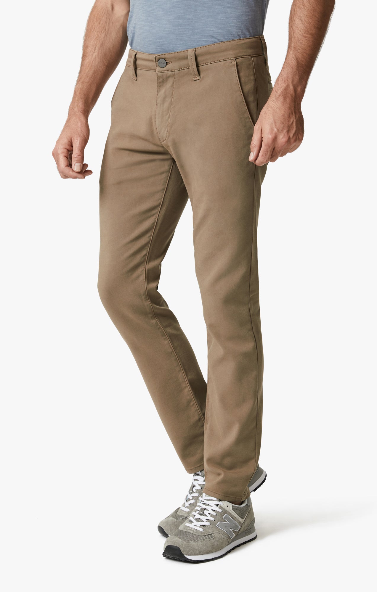 Alpha Khaki Mens Skinny Smart Pants Men's Skinny Fit Smart 360