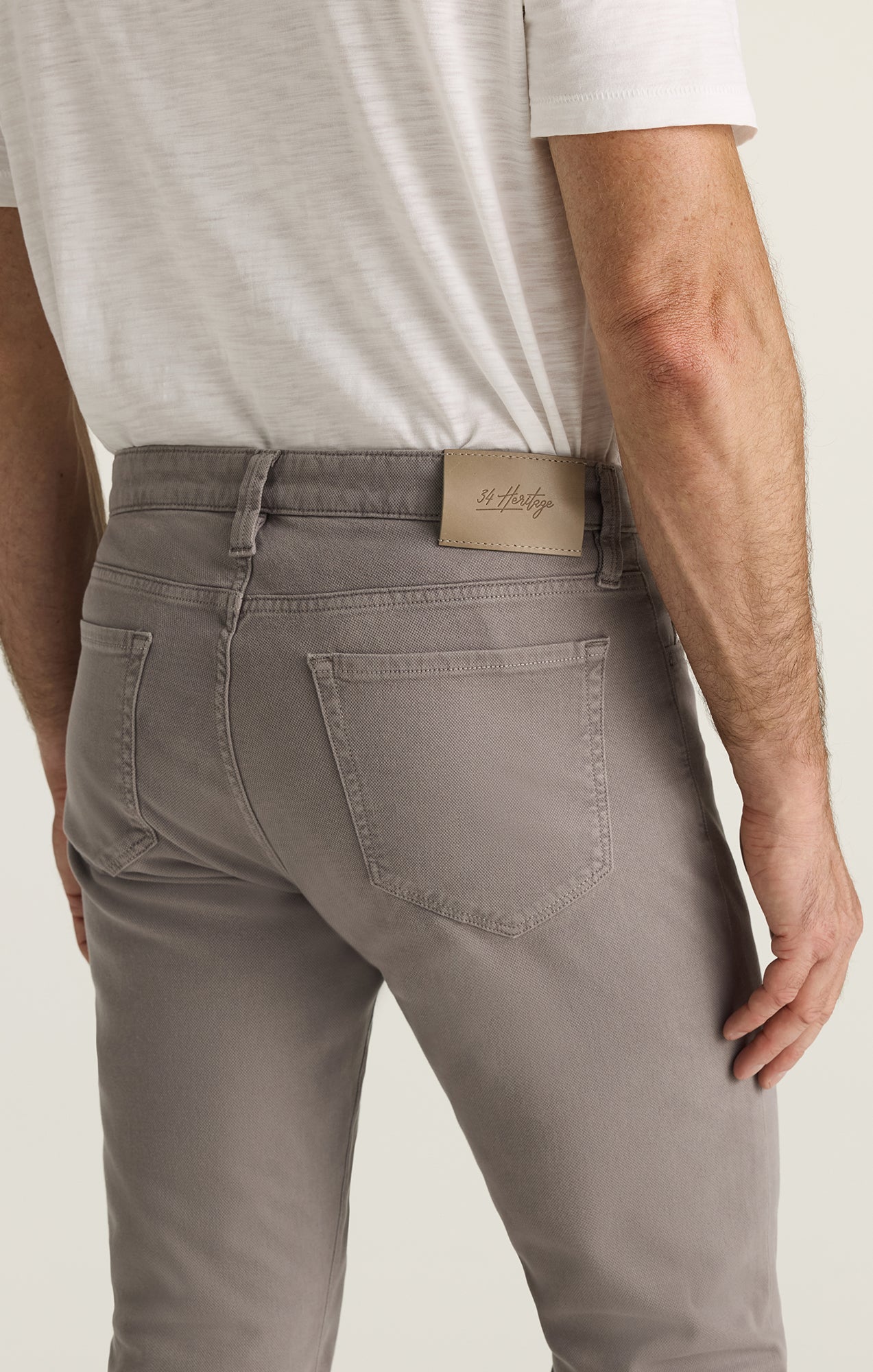 Courage Straight Leg Pants in Grey Honeycomb