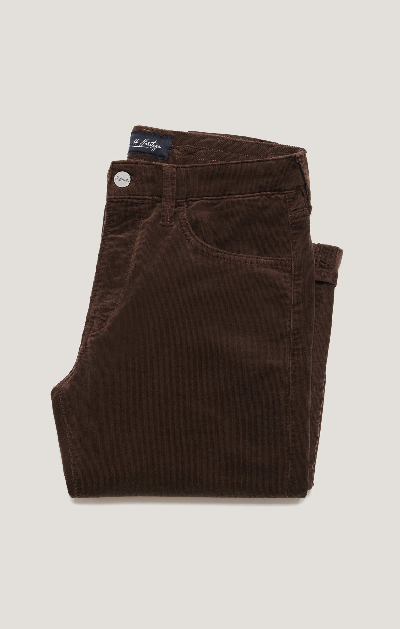 Courage Straight Leg Pants in Brown Cord