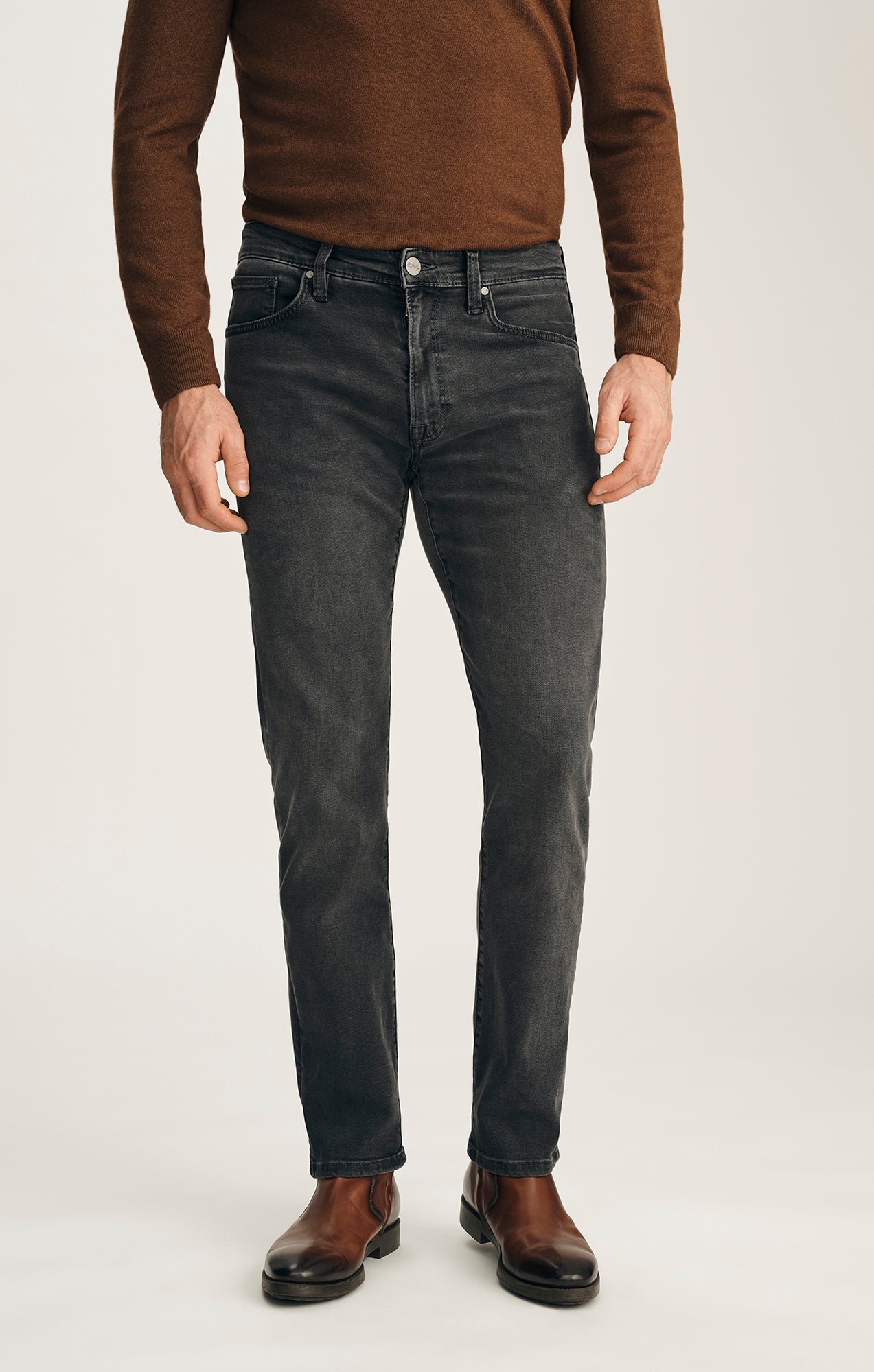 Courage Straight Leg Jeans in Smoke Brushed Urban
