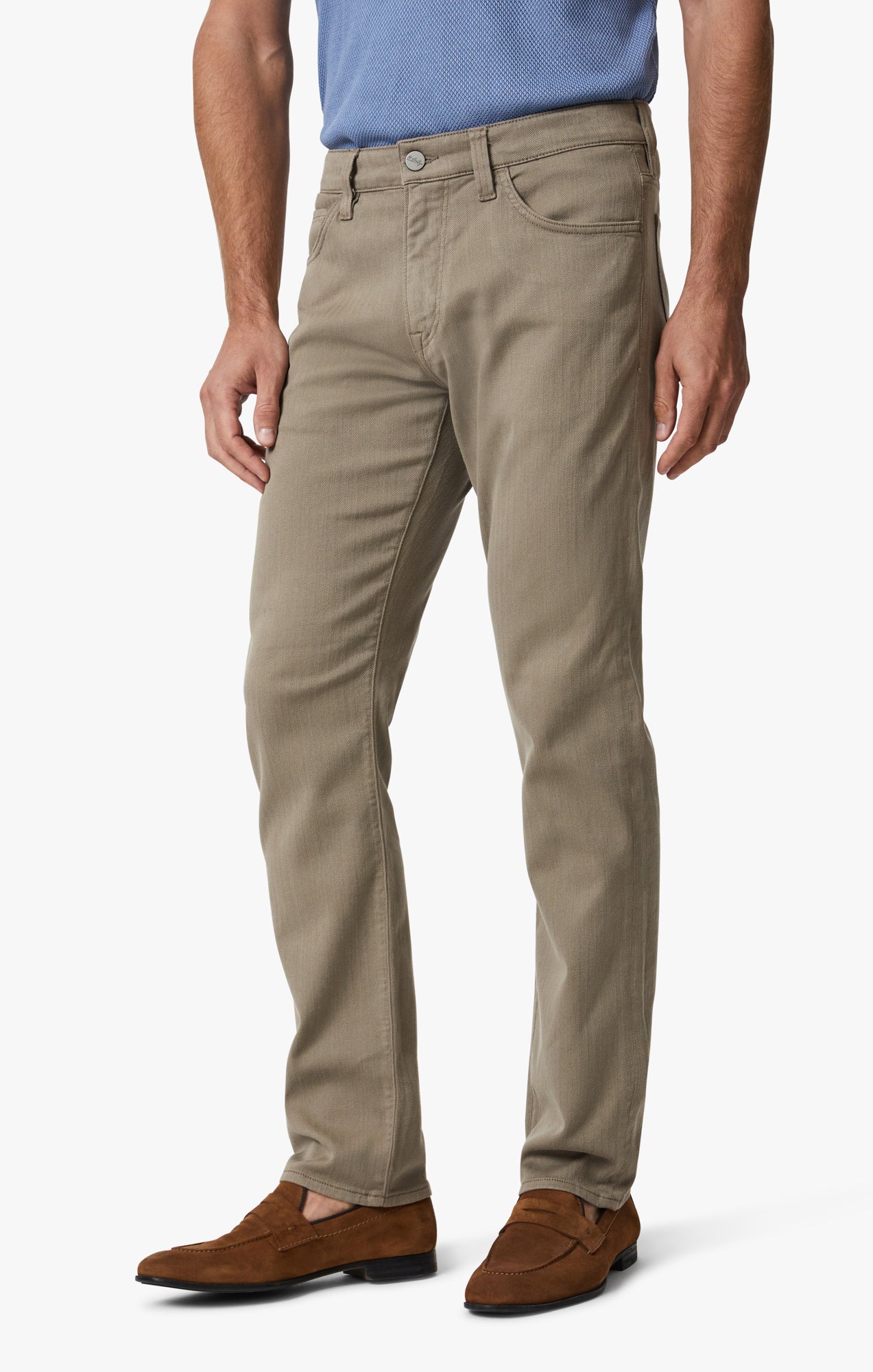 34 Heritage Men's Courage Straight Leg Pants In Walnut Herringbone