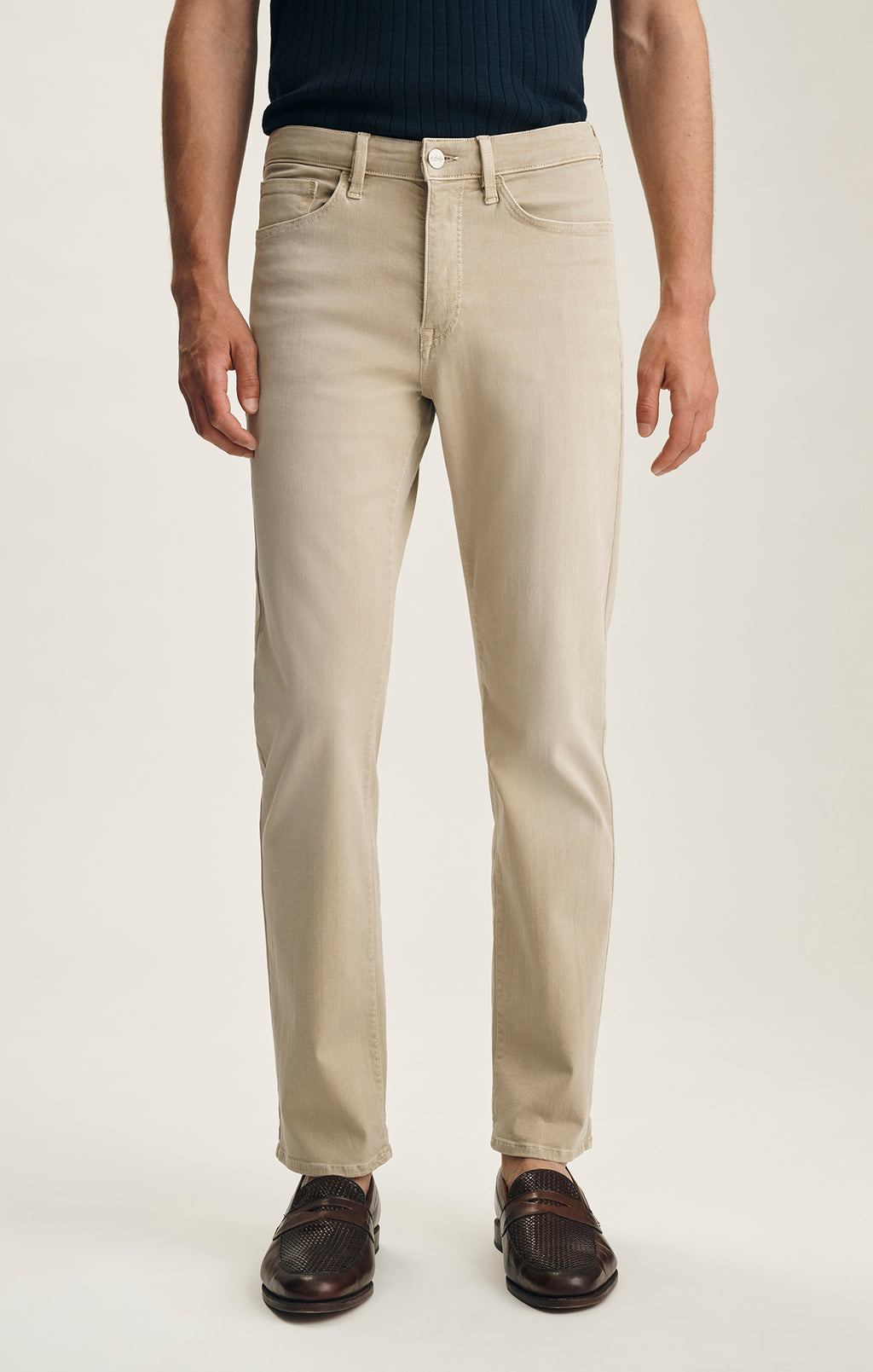 Charisma Relaxed Straight Leg Pants In Sand Colored Urban