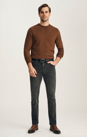 Courage Straight Leg Jeans in Smoke Brushed Urban