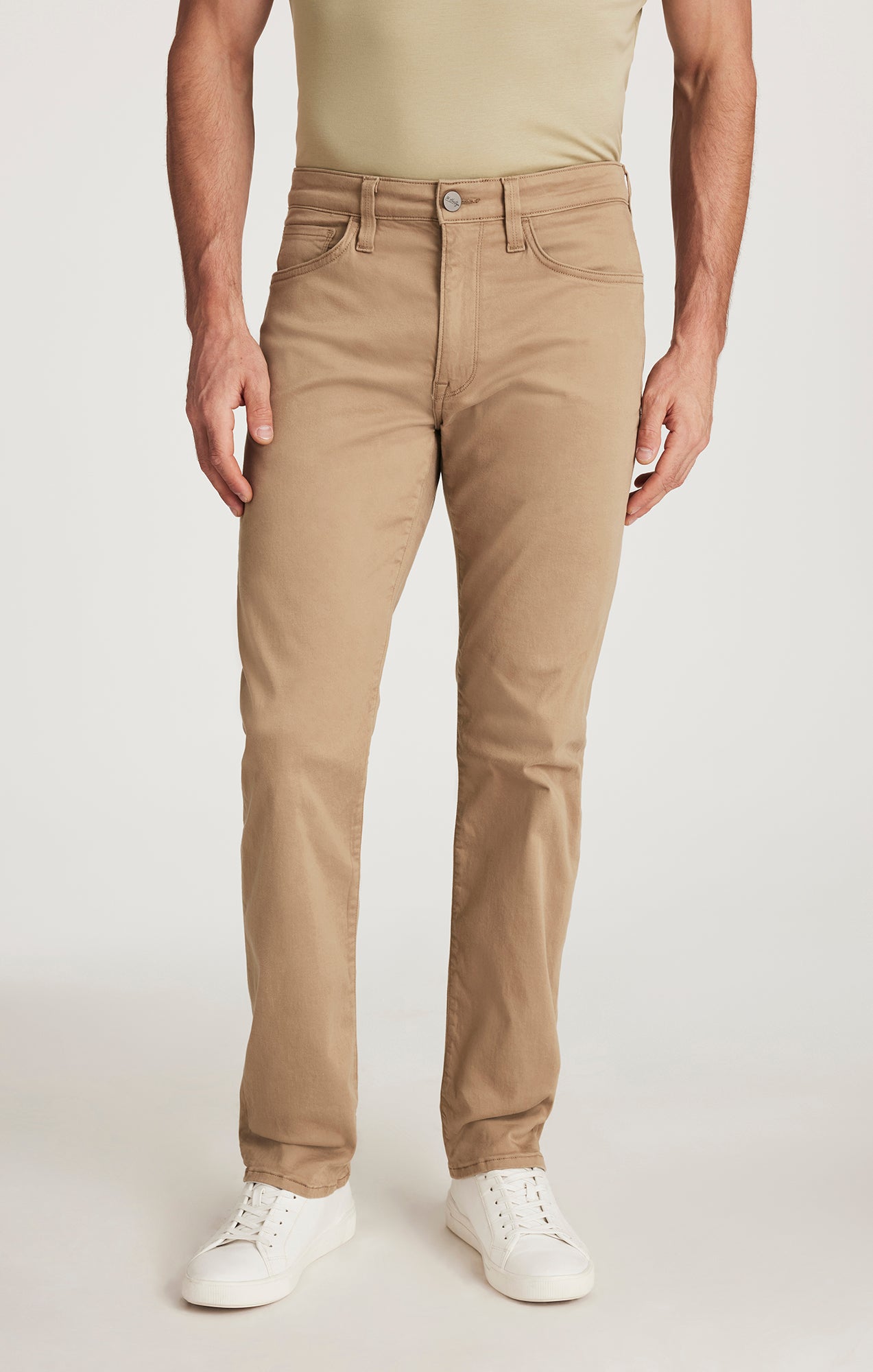 Courage Straight Leg Pants In Khaki Twill