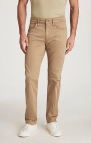 Courage Straight Leg Pants In Khaki Twill